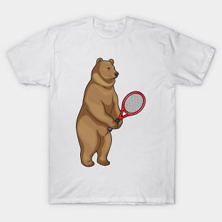 Bear Tennis Tennis racket T-Shirt